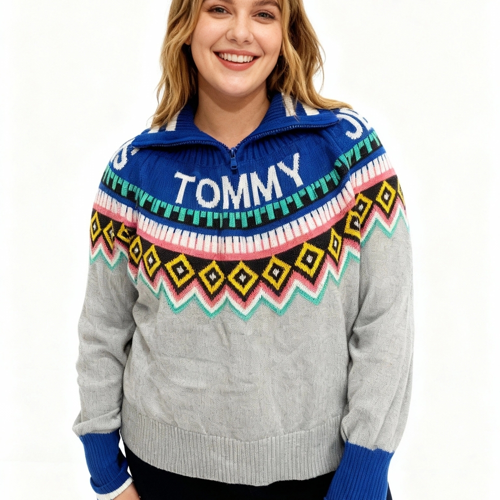 Tommy Hilfiger Colorful Patterned Sky Sweater